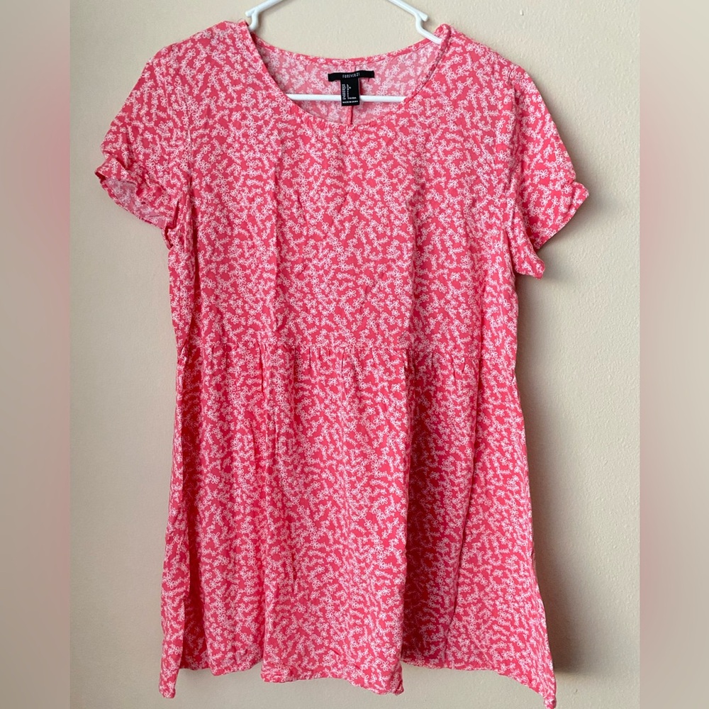 Pink Womens Floral Dress